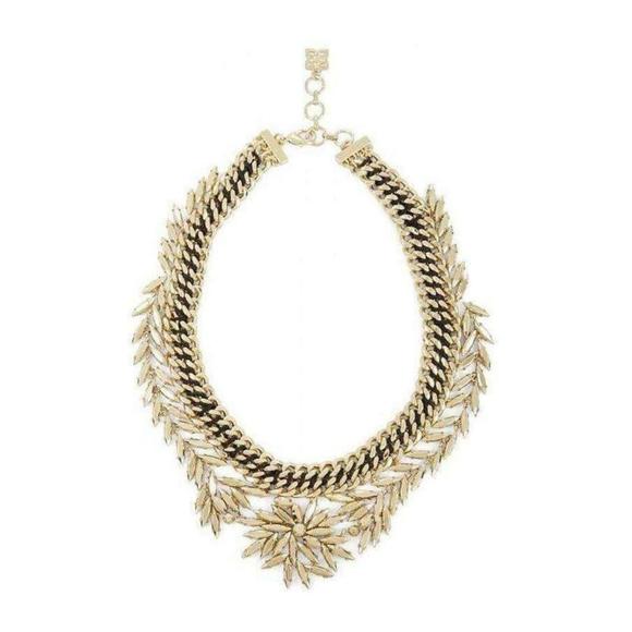 BCBGMAXAZRIA - Gold Woven Leaf Necklace